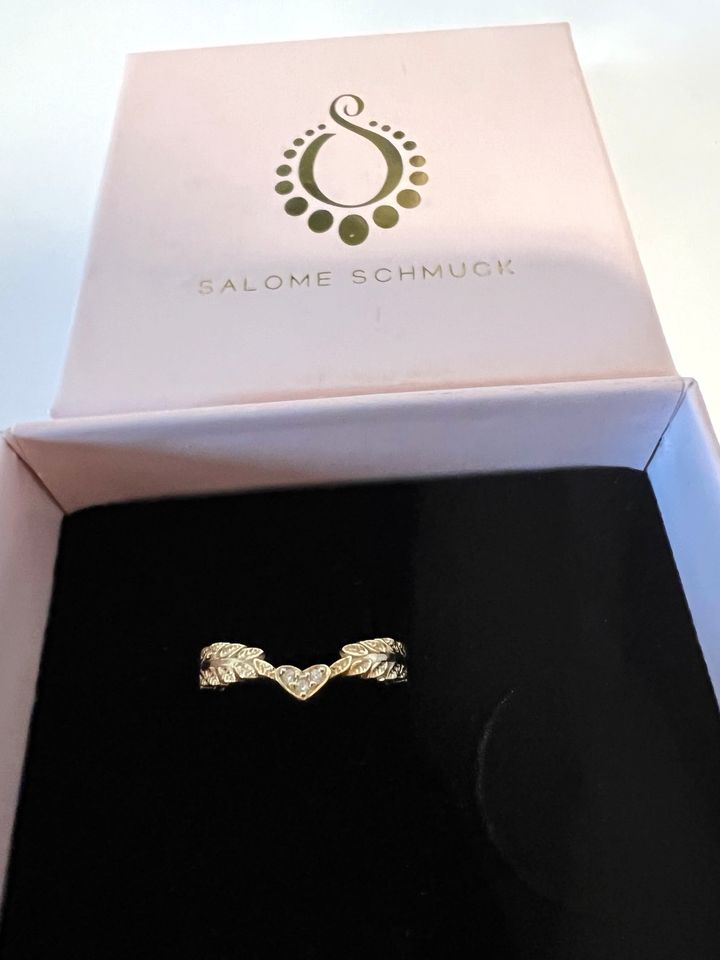 Salome Schmuck Damen Ring Gr. 50 Gold 925 Sterling Silber Herz in Neumünster