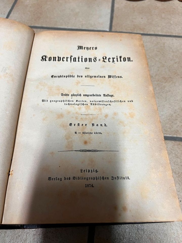 Meyers Konversationslexikon, Auflage 1874, 20 Bände in Ottobrunn