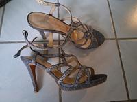 Heels Gr. 40 Silber glitzer Niedersachsen - Uelzen Vorschau