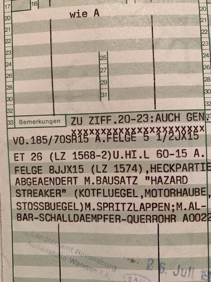 VW Käfer Hazard Streaker Umbau 1302 Scheunenfund in Kißlegg