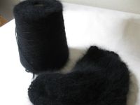 Hochflausch Angora schwarz 80%, Angorawolle 500gr Frankfurt am Main - Westend Vorschau