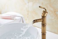 Retro Messing Wasserhahn im Antik Look 33cm Badezimmer Armatur Sachsen - Zschopau Vorschau