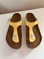 Birkenstock Gizeh Gr. 38 pastelgelb Perlmutt Pearl normale Weite München - Sendling Vorschau