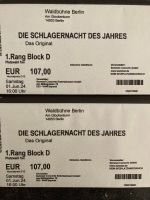 Schlagernacht des Jahres Berlin Waldbühne 2 Tickets Block D Nordrhein-Westfalen - Verl Vorschau