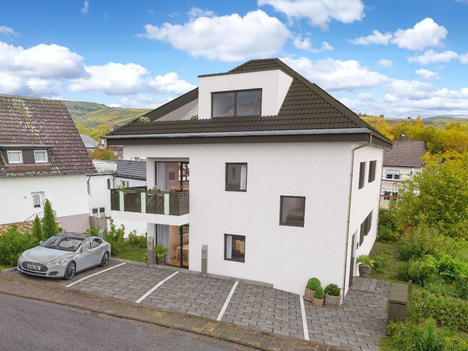 Bad Neuenahr-Ahrweiler, Neubauvorhaben: Eigentumswohnung mit Südbalkon im Obergeschoss zu verkaufen in Bad Neuenahr-Ahrweiler