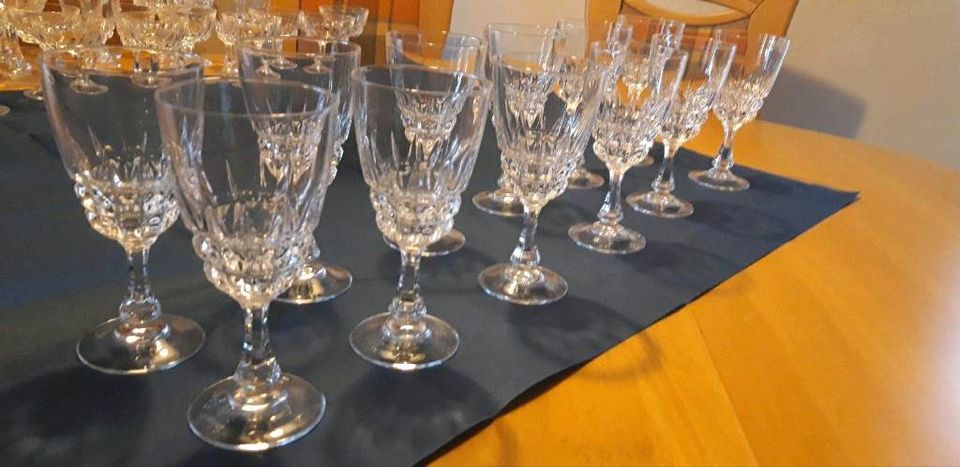 Bleikristallgläser Vintage  Cristal D'Arques in Bebra