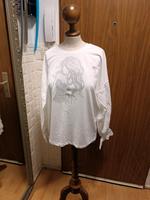 Bluse mit Lochstickerei Gr ca 44 46 Bremen - Huchting Vorschau