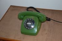 70er Wählscheibentelefon FeTAp 611-2 farngrün Telefon grün  retro Bayern - Marktheidenfeld Vorschau