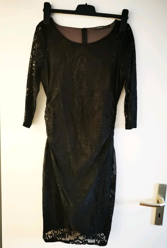 Schwarzes Esprit Damenkleid (S/36) mit Spitze zu verkaufen in Nauen