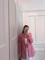 Zara Blazer Rot-Weiß XS Frankfurt am Main - Sachsenhausen Vorschau