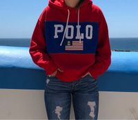 Polo Ralph Lauren Hoodie Rot / Blau Damen | Gr. S Baden-Württemberg - Walheim Vorschau