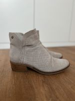 Tamaris beige Stiefelette Chelsea Boots Leder Damen Gr. 39 Gyhum - Hesedorf  Vorschau