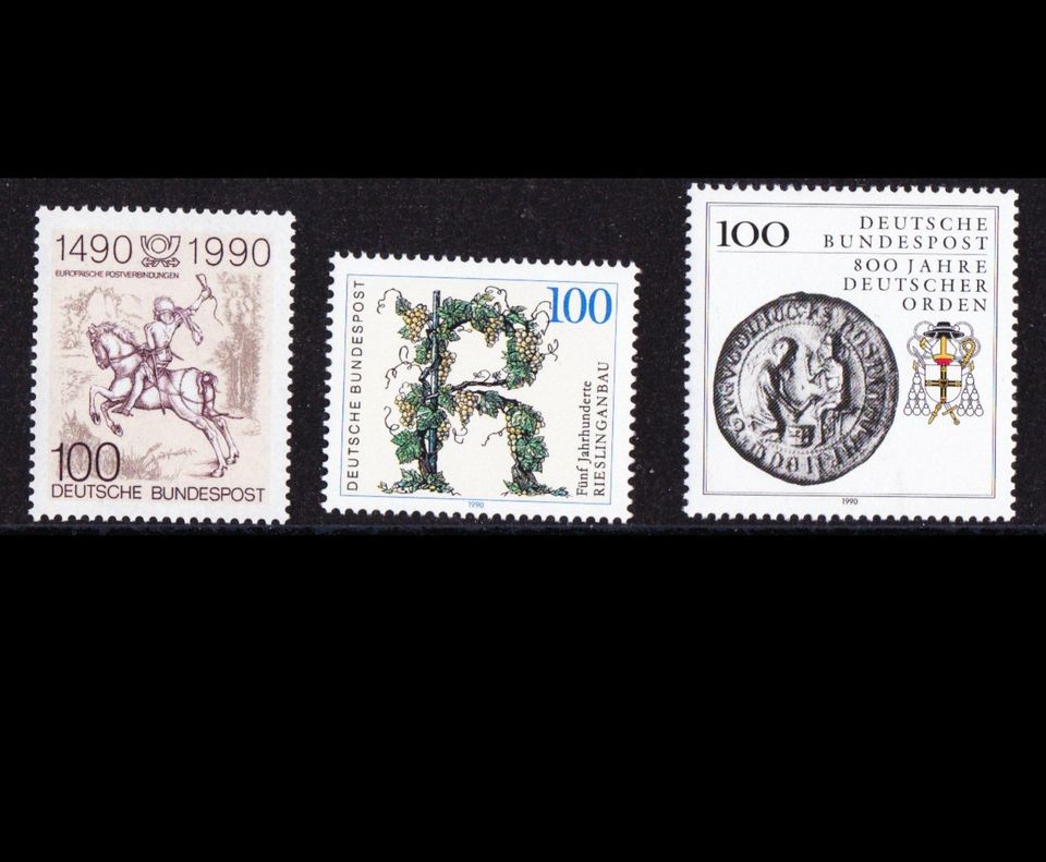 Postfrische BRD-Briefmarken 500 Jahre...1000 Jahre... 2000... in Neunkirchen a. Brand