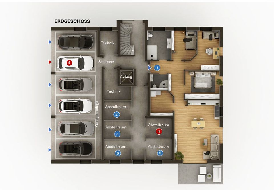 Erstbezug mit Einbauküche in Petershagen-City - 98m² - 3 Zimmer - OG - KfW-40 in Petershagen