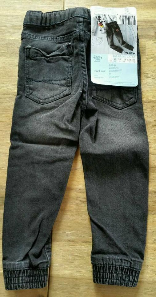 impidimpi Jeans neu 92 schwarz/grau in Weidhausen