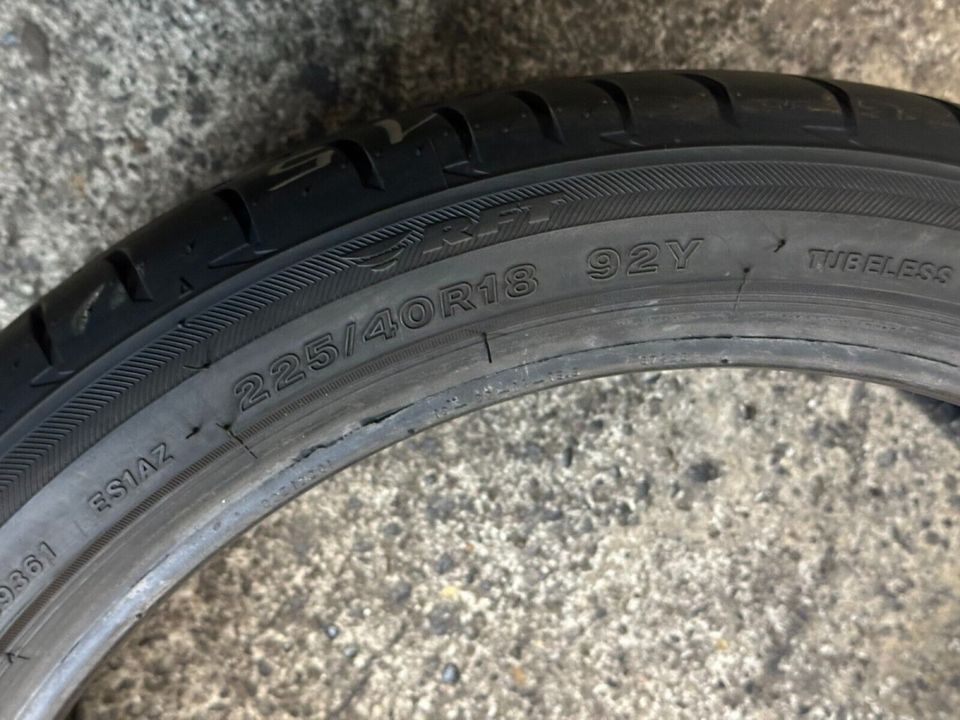 2x Sommerreifen Bridgestone Potenza Run Flat 225/40 R18 92Y H38 in Kevelaer