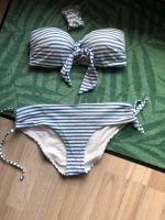 H&M Bikini Marine Look Streifen Hellblau/Weiß Gr.36 Niedersachsen - Sachsenhagen Vorschau