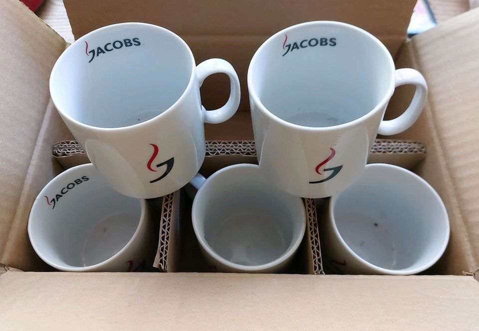 Jacobs Tasse/Kaffeehaferl, 5 St, NEU in Au i.d.Hallertau