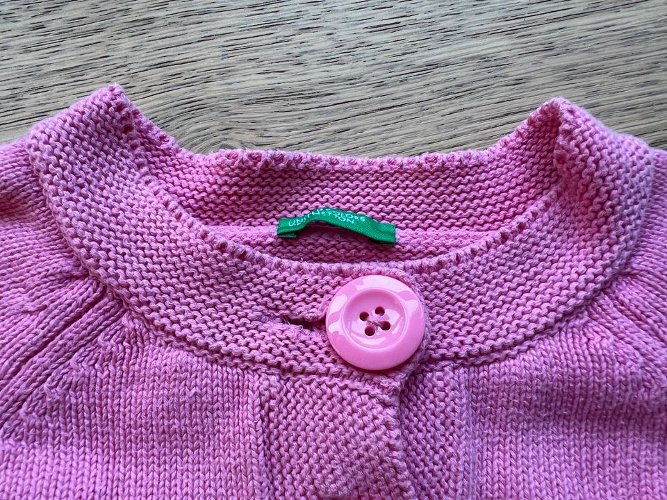 Rosa Strickjacke Benetton | Hase | Osterhase | Größe 86 in Barum