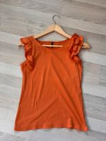 Benetton Top in orange mit Blumen Gr. S top Zustand Baden-Württemberg - Lehrensteinsfeld Vorschau