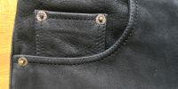 PANTERA Nubuk Leder schwarz Jeans Gr. 29 wie Levi's 501 Lederhose Saarland - Dillingen (Saar) Vorschau