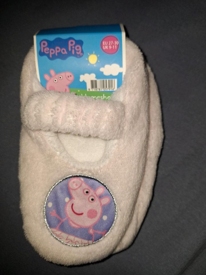 Gr.27-30 Hausschuhe PeppaWutz PeppaPig Kindergartenschuhe in Kerpen