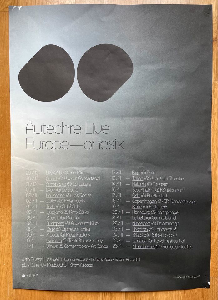 Autechre Europe Poster in Leipzig