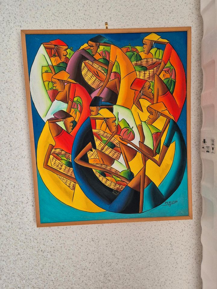 Malerei aus Haiti 60×52 cm in Hanau