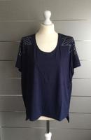 Shirt in marineblau mit Strasssteinchen, Gr. 40/42 - NEU Bayern - Schöllkrippen Vorschau