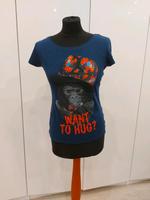 **Neu** c&a T-Shirt dunkelblau Schimpanse Blumen 38 40 Hessen - Fulda Vorschau