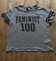 Shirt Feminist M Divided H&M grau Hessen - Neu-Anspach Vorschau