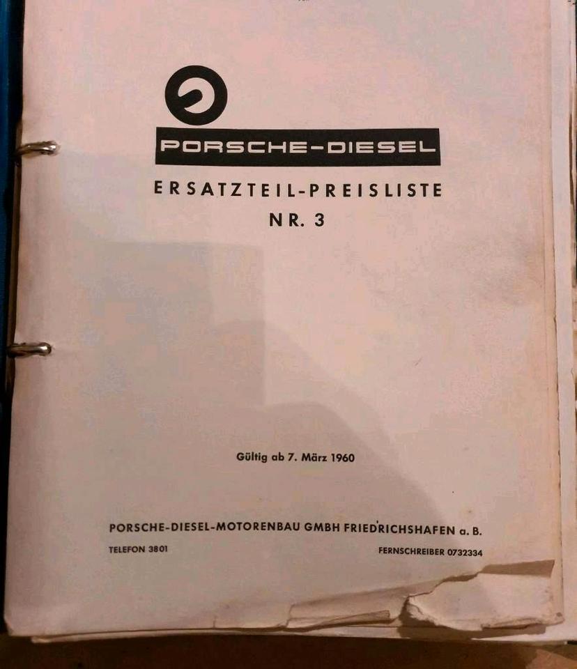 Porsche Diesel Preisliste Ersatzteile Nummer Nr  3 in Wernersberg