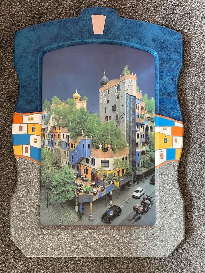 Hundertwasserhaus, Bild mit Rahmen in Hamburg