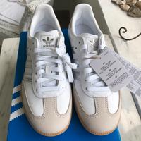 Adidas Sneaker Samba weiß/Silber Gr 40 Niedersachsen - Wilhelmshaven Vorschau