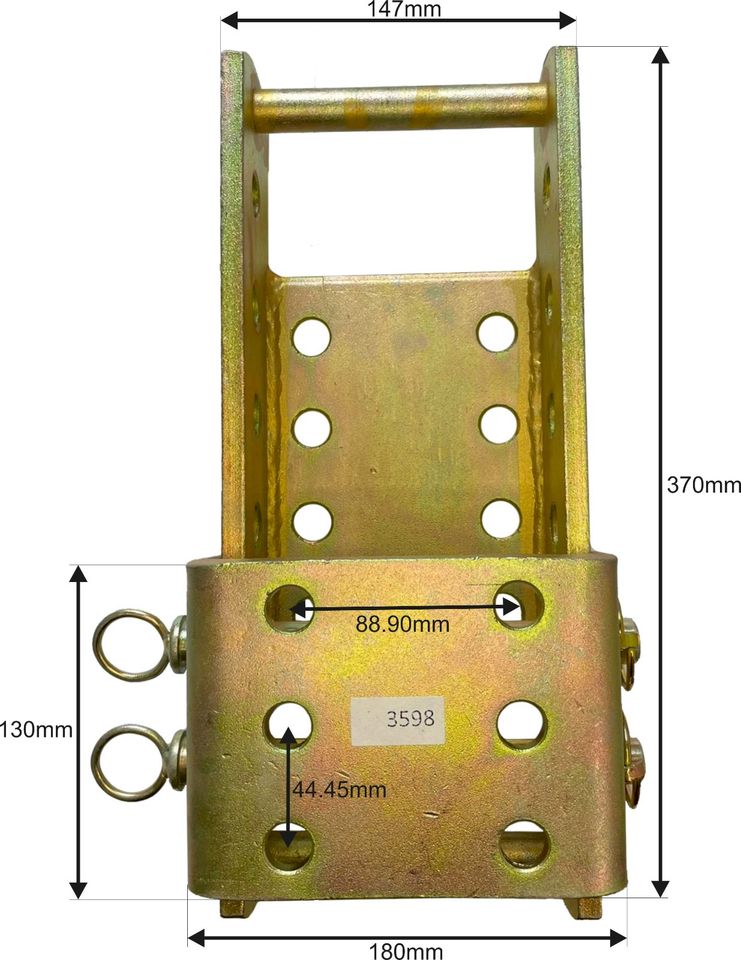 Höhenverstellbarer, verlängerter Adapter für Anhängerkupplungen in Renchen