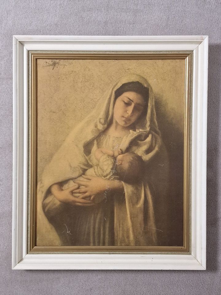 Ikone,Madonna mit Kind,Wandbild,Cipriano Cej, Ca. 57cm x 47cm in Recklinghausen