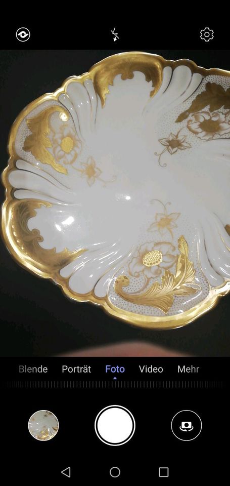 Prunk Rosenthal Kronach Fußschale 33 cm Gold in Tornesch