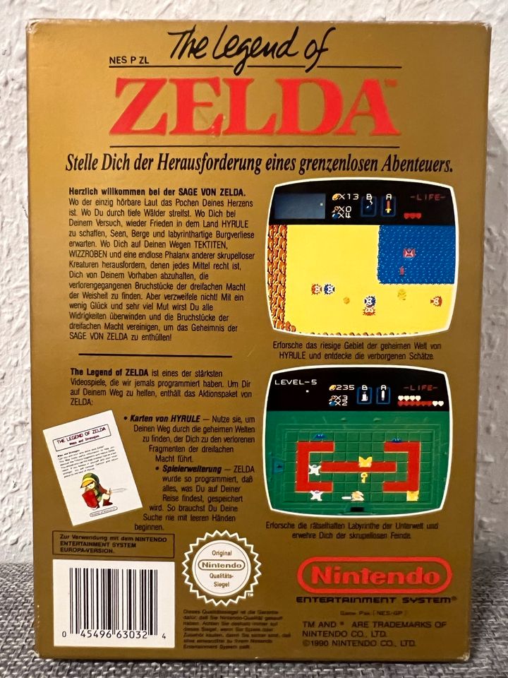 Zelda NES komplett mit OVP, Anleitung und Karte Top Zustand in Dinslaken