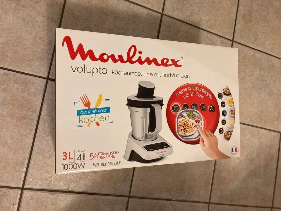 Moulinex Volupta weiß, Küchenmaschine mit Kochfunktion inkl. Verp in Hockenheim