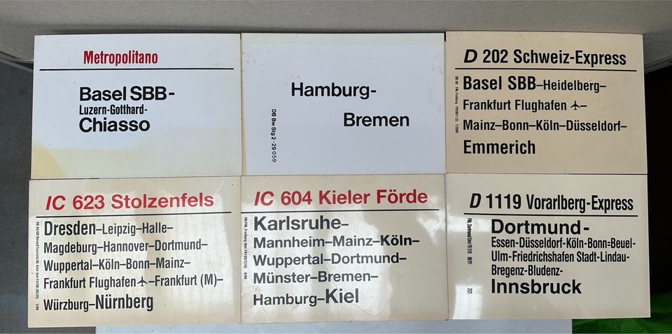 DB Eisenbahn Sammler Schild Hauptbahnhof Rarität B in Frankfurt am Main