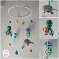 Mobile gehäkelt Unterwasserwelt Baby Geschenk Krake Seepferdchen Kreis Pinneberg - Pinneberg Vorschau