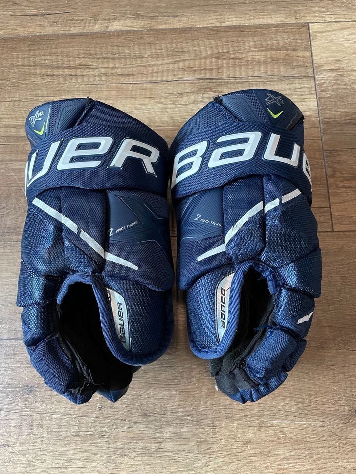 Bauer 2X Pro Eishockey Handschuhe Blau Navy 13 in Lampertheim