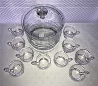 Bowle / Sangria Set aus Glas ohne Dekor mit 10 Henkel-Gläsern Nordrhein-Westfalen - Neuss Vorschau