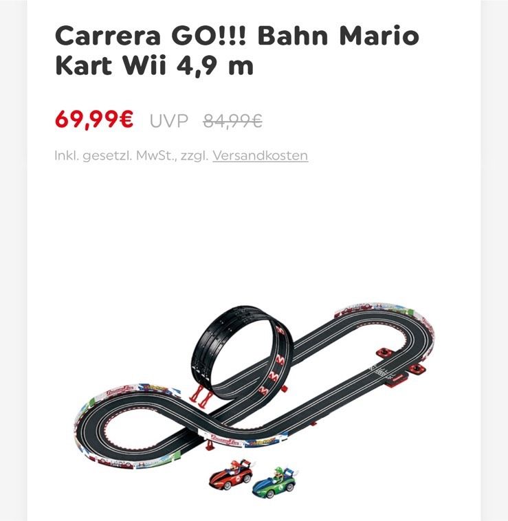 Carrera Mario Rennbahn in Borne