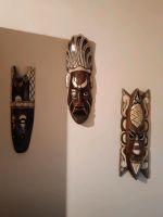 Afrika Masken Wanddeko 3 Stück Nordrhein-Westfalen - Bocholt Vorschau