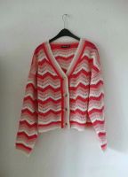 Damen Strickjacke Cardigan bunt pink Rosa weiß Gr.m Düsseldorf - Bilk Vorschau