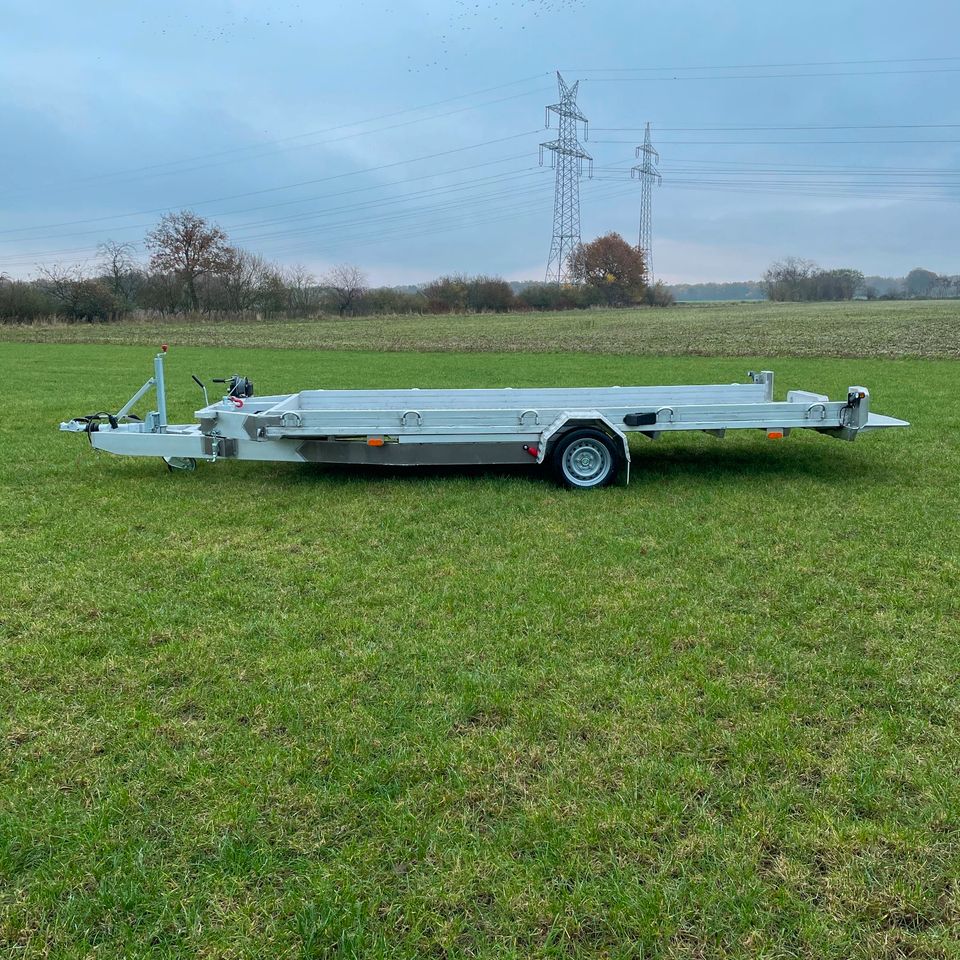 ⭐ BAOS Voll Aluminium Autotrailer Autotransportanhänger Pkw-Transportanhänger Pkw-Trailer Anhänger Trailer Autotransporter Pkw-Transporter Tandem Einachser Einzelachse Wohnmobil Smart Trailer in Großenkneten