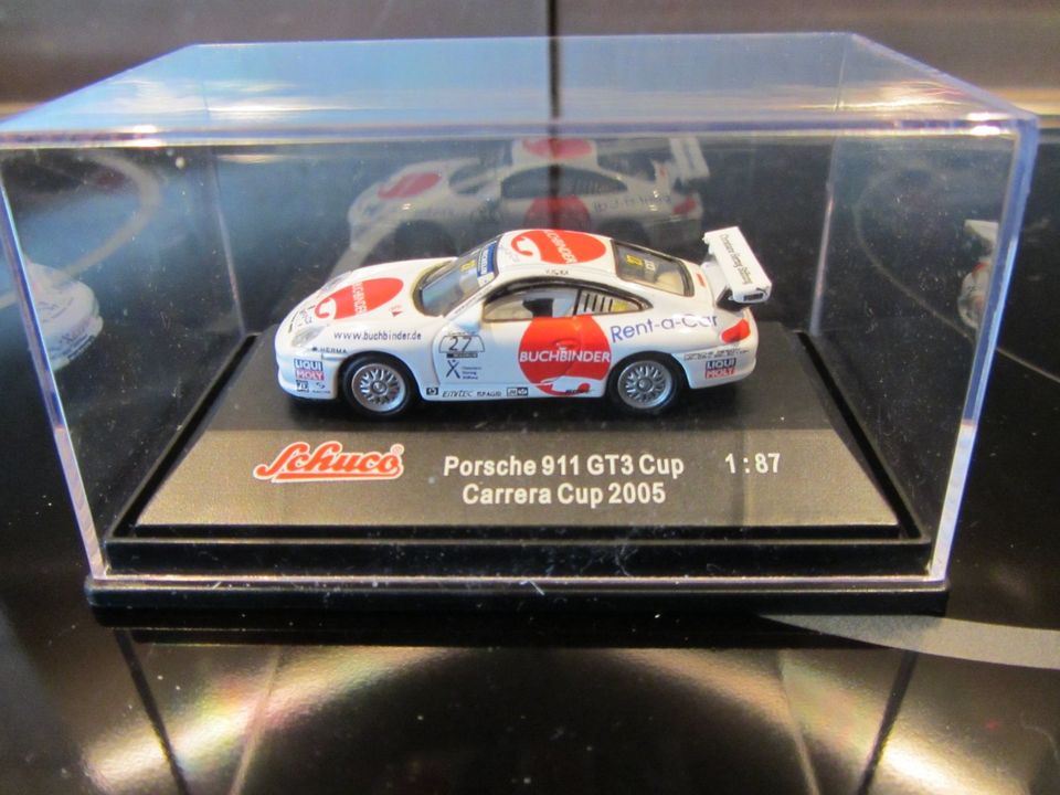 3x Schuco Porsche 911 GT3 Carrera Cup 2005 #8 #27 1:87 in Herne