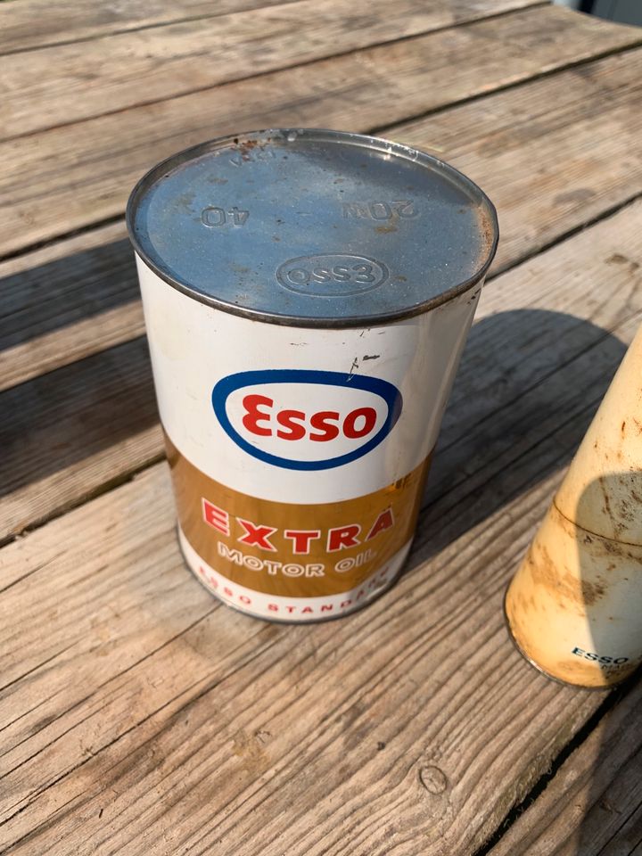 Esso Set Öldose Fettdose 60er Jahre Deko Garage Vespa Harley BMW in Korschenbroich