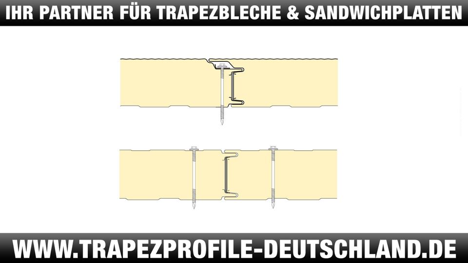 Sandwichwand & Sandwichdach 1. 2. 3. Wahl & Sonderposten/ alle Kernstärken/Sandwichpaneele /Thermo Sandwich Wand Dach/Sandwichplatten/Isolierplatten/Restposten in Leipzig